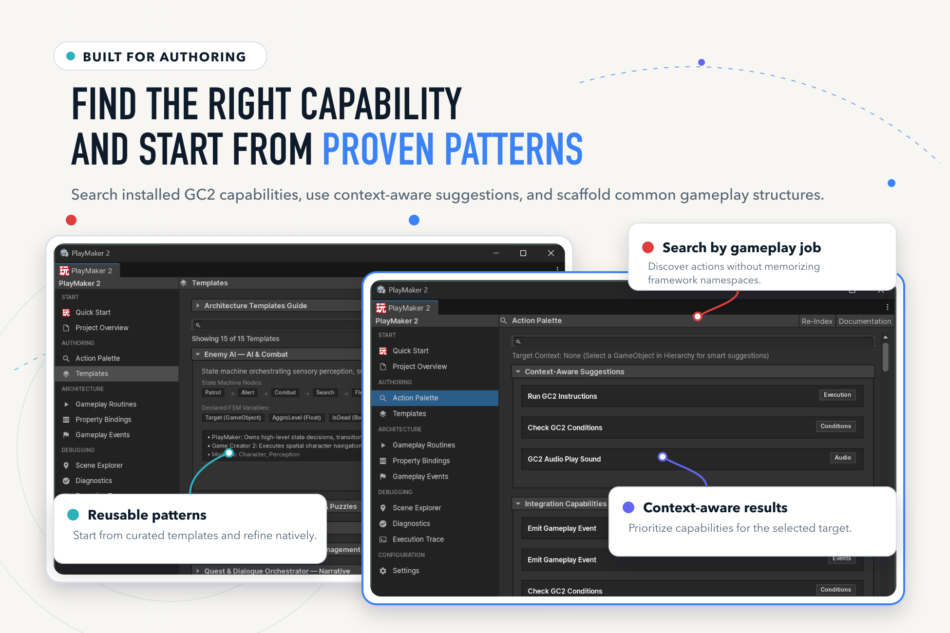 Action Palette search and Templates in the Integration Workspace